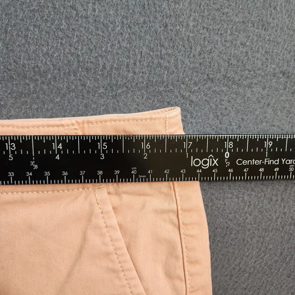 LOFT Chino Pants Women 8 Blush Pink Mid Rise The Slim